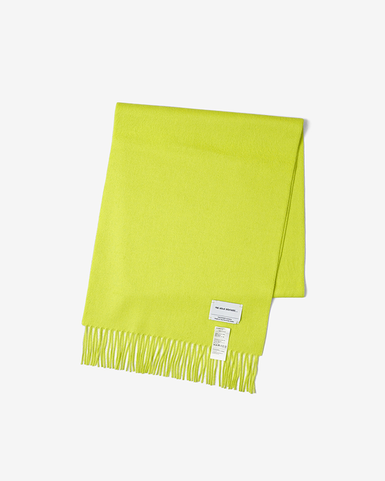 THE INOUE BROTHERS... / Brushed Scarf / LIME