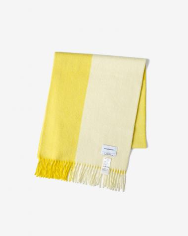 THE INOUE BROTHERS... / Brushed Scarf Block / BLOCK YELLOW