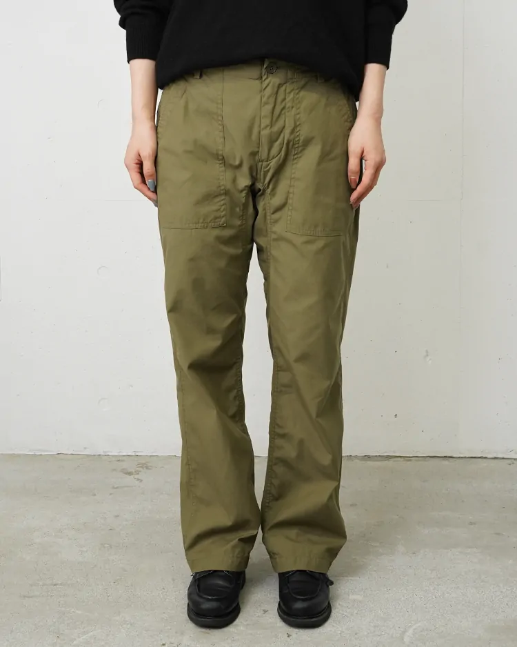 YAECA (WOMEN) / W Baker Pants Poplin / OLIVE KHAKI