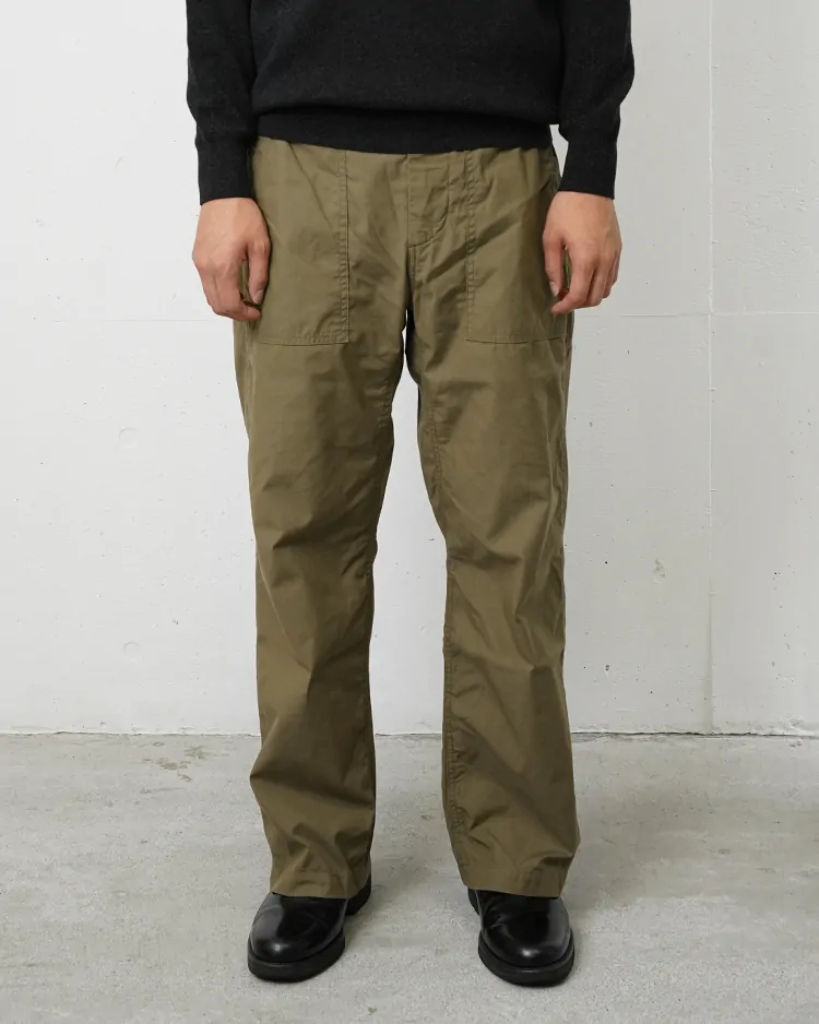 YAECA (MEN) / M Baker Pants Poplin / OLIVE KHAKI