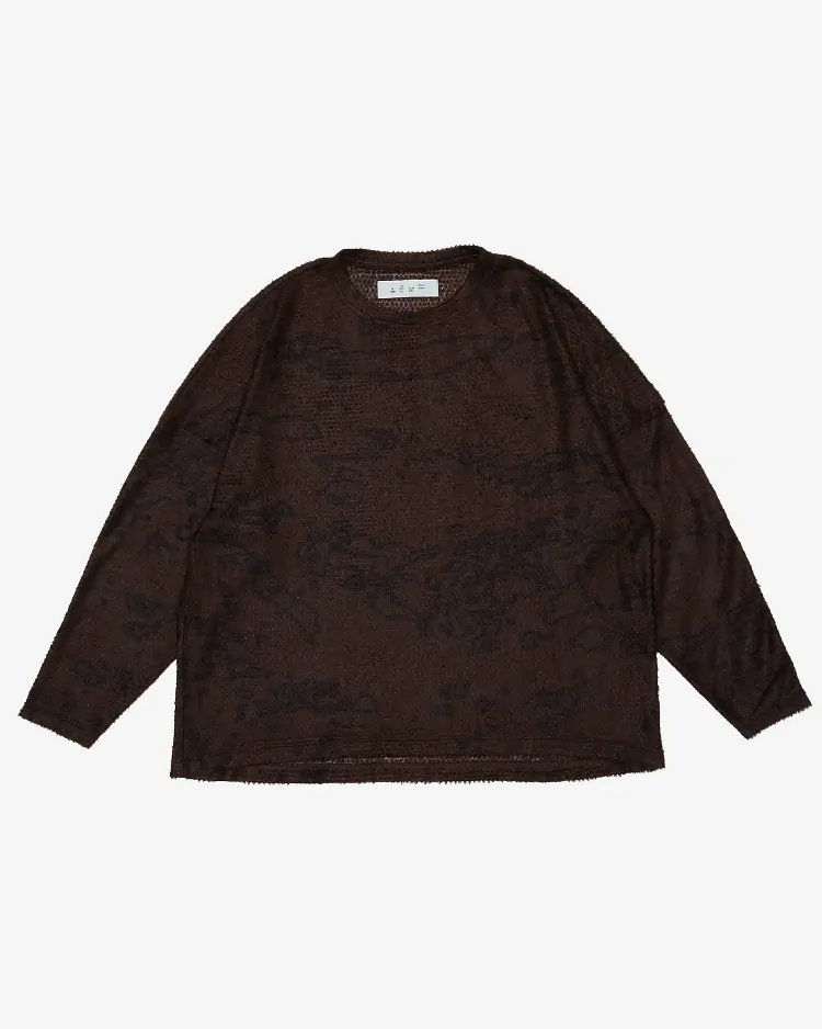 BAL / POLARTEC ALPHA DIRECT PATTERN SWEATER / ESPRESSO