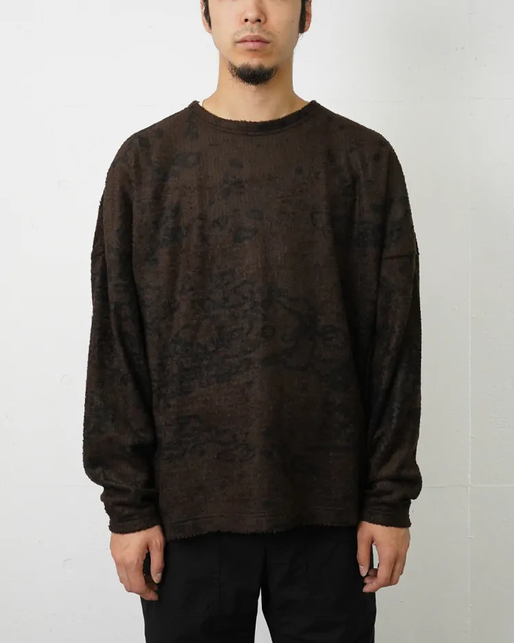 BAL / POLARTEC ALPHA DIRECT PATTERN SWEATER / ESPRESSO