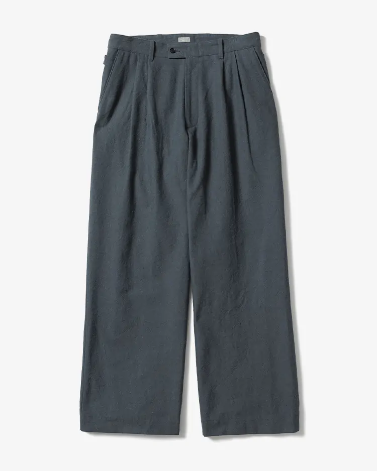 AMOSKEAG / OXFORD 2TACK TROUSERS / BLUE GRAY