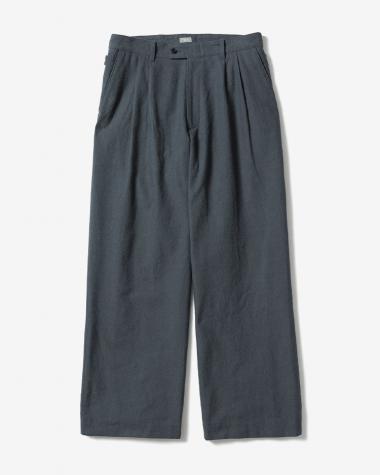 AMOSKEAG / OXFORD 2TACK TROUSERS / BLUE GRAY