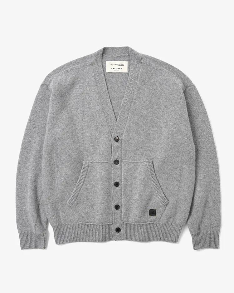 TOKYO DESIGN STUDIO New Balance  / BATONER x TDS Cashmere 7G Cardigan (MT62S4MV) / HEATHER GREY