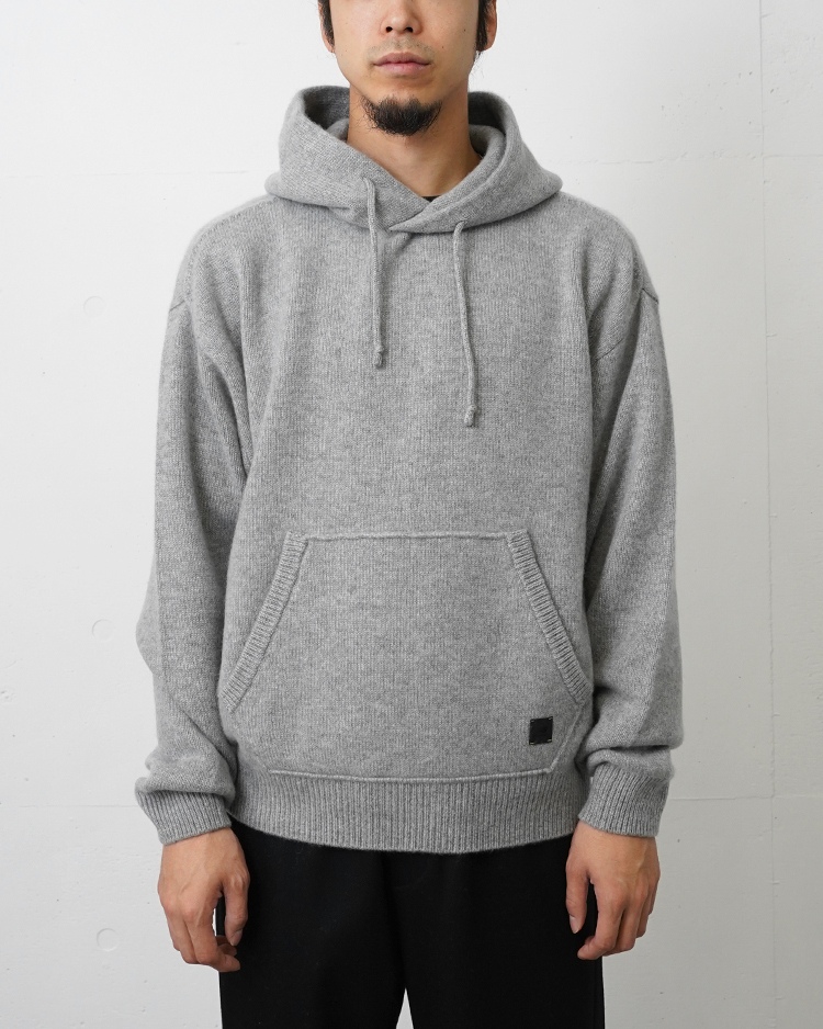 TOKYO DESIGN STUDIO New Balance  / BATONER x TDS Cashmere 7G Knit Hoodie (MT6209QI) / HEATHER GREY