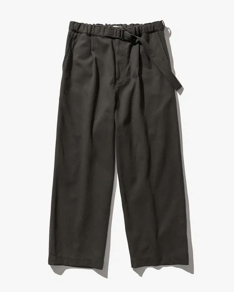 ATON (MEN) / WOOL COTTON KERSEY CLIMBING PANTS / KHAKI