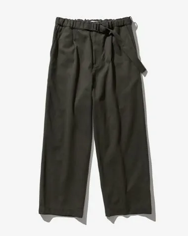 ATON (MEN) / WOOL COTTON KERSEY CLIMBING PANTS / KHAKI