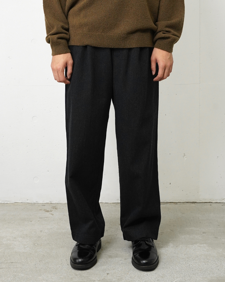 ATON (MEN) / WOOL COTTON KERSEY CLIMBING PANTS / CHARCOAL GRAY