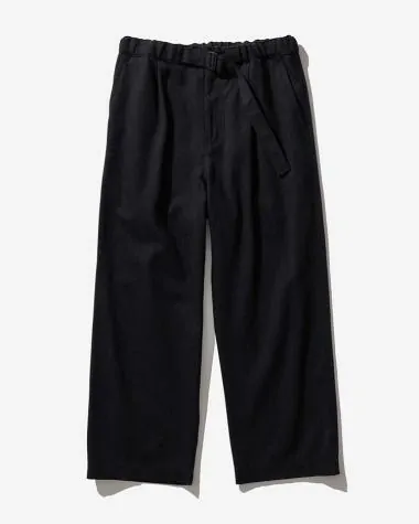 ATON (MEN) / WOOL COTTON KERSEY CLIMBING PANTS / CHARCOAL GRAY