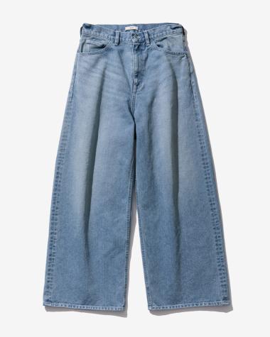  / DENIM WIDE PANTS / BLUE