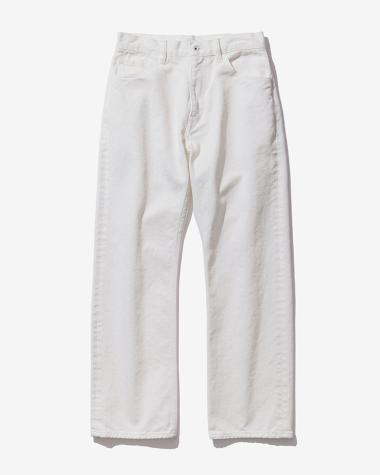 / DENIM STRAIGHT PANTS / WHITE
