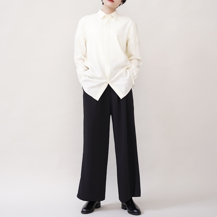 Graphpaper(グラフペーパー) / Satin Easy Wide Pants