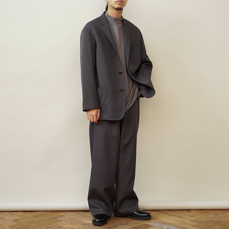 Graphpaper(グラフペーパー) / Scale Off Wool Wide Chef Pants