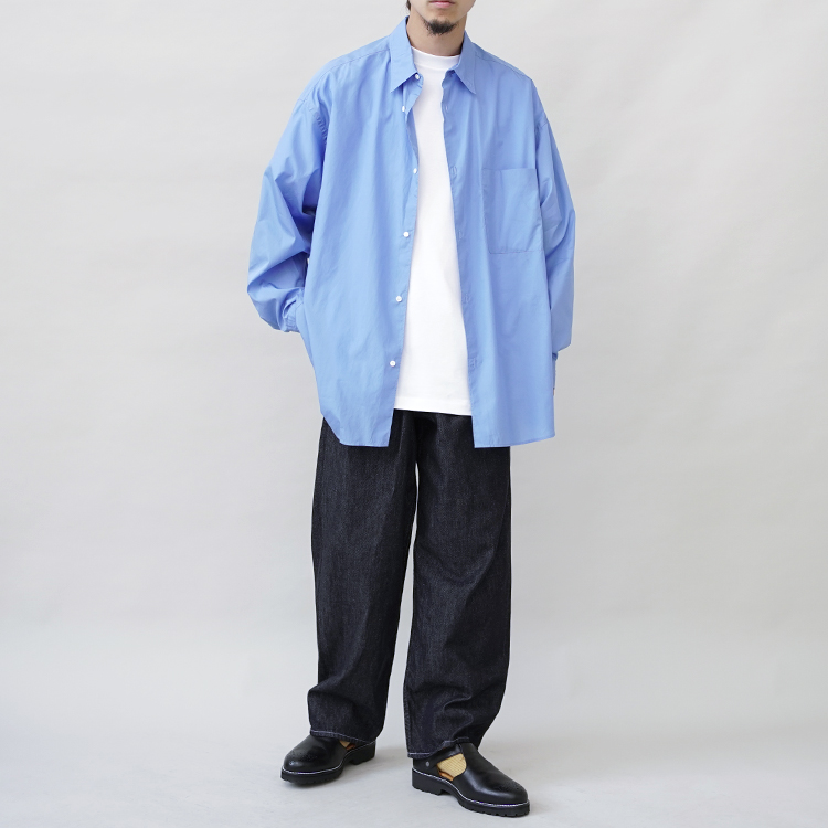 Graphpaper(グラフペーパー) / Broad L/S Oversized Regular Collar Shirt