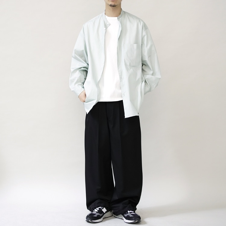 Graphpaper(グラフペーパー) / Broad L/S Oversized Band Collar Shirt