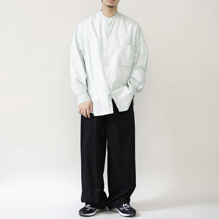 Graphpaper(グラフペーパー) / Broad L/S Oversized Band Collar Shirt