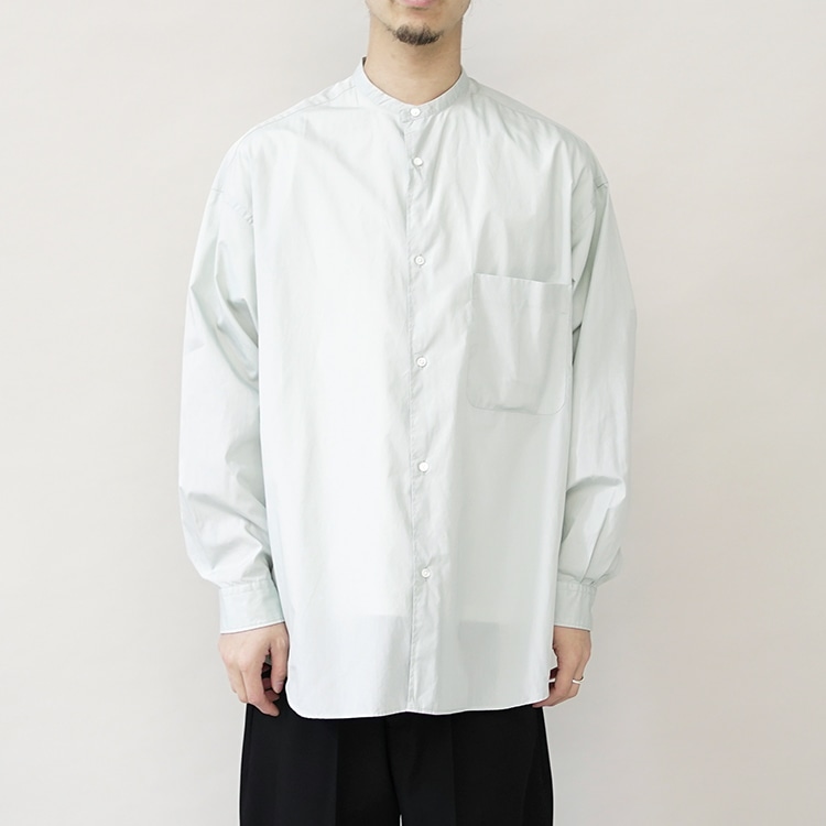 Graphpaper(グラフペーパー) / Broad L/S Oversized Band Collar Shirt