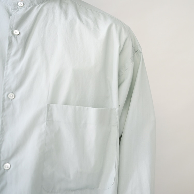 Graphpaper(グラフペーパー) / Broad L/S Oversized Band Collar Shirt
