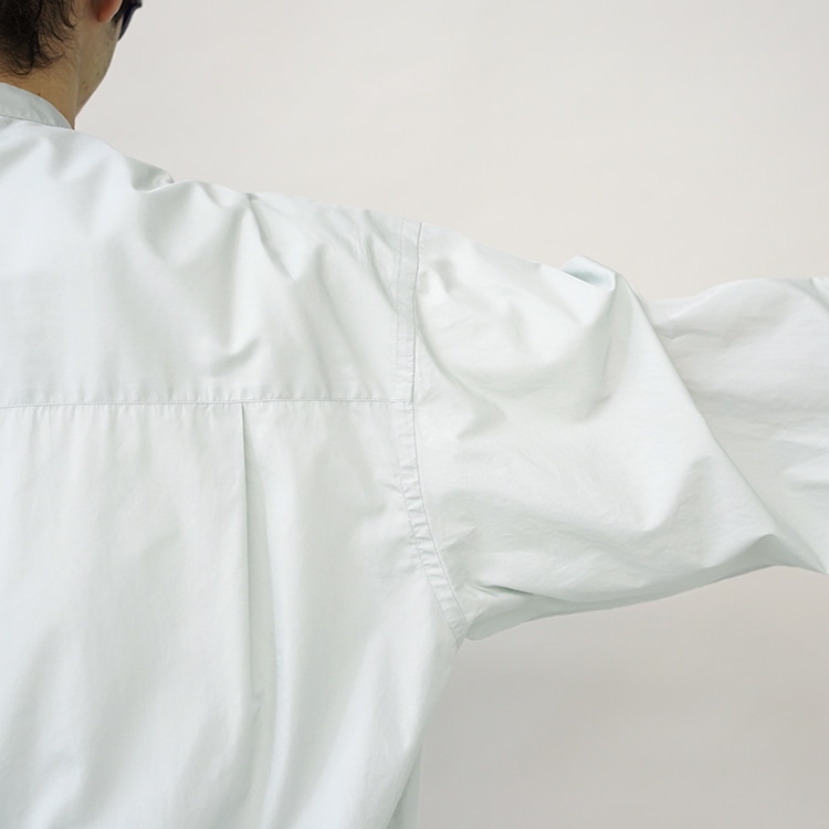 Graphpaper(グラフペーパー) / Broad L/S Oversized Band Collar Shirt