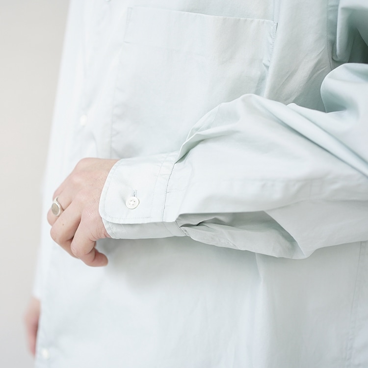 Graphpaper(グラフペーパー) / Broad L/S Oversized Band Collar Shirt