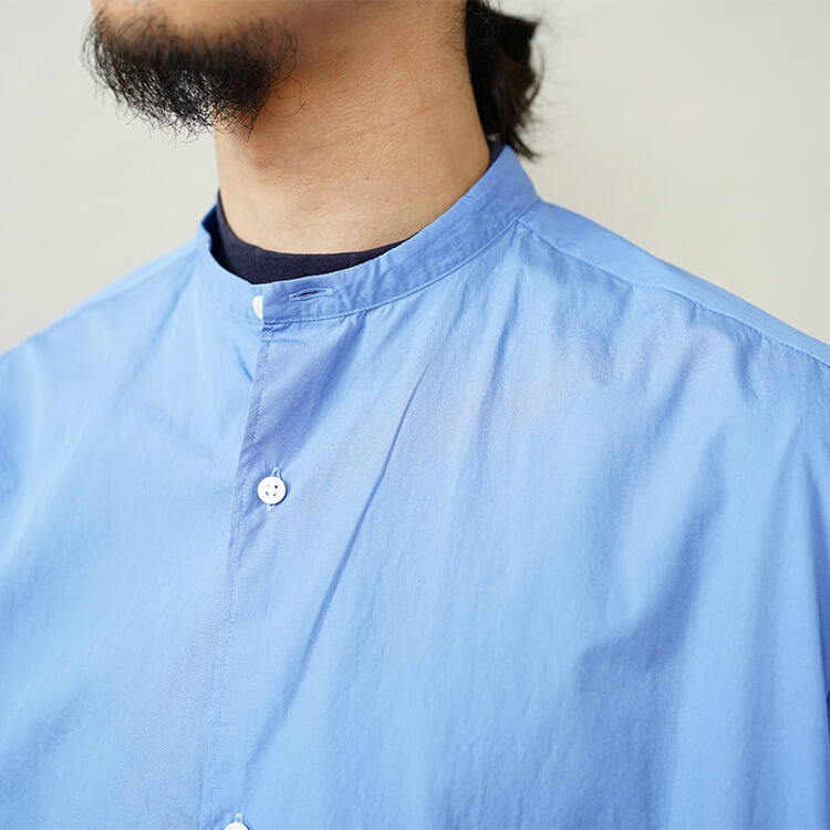 Graphpaper(グラフペーパー) / Broad S/S Oversized Band Collar Shirt