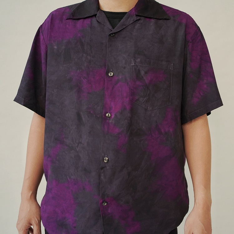 CHUSEN DYE SHIRTS / D.NAVY×PURPLE