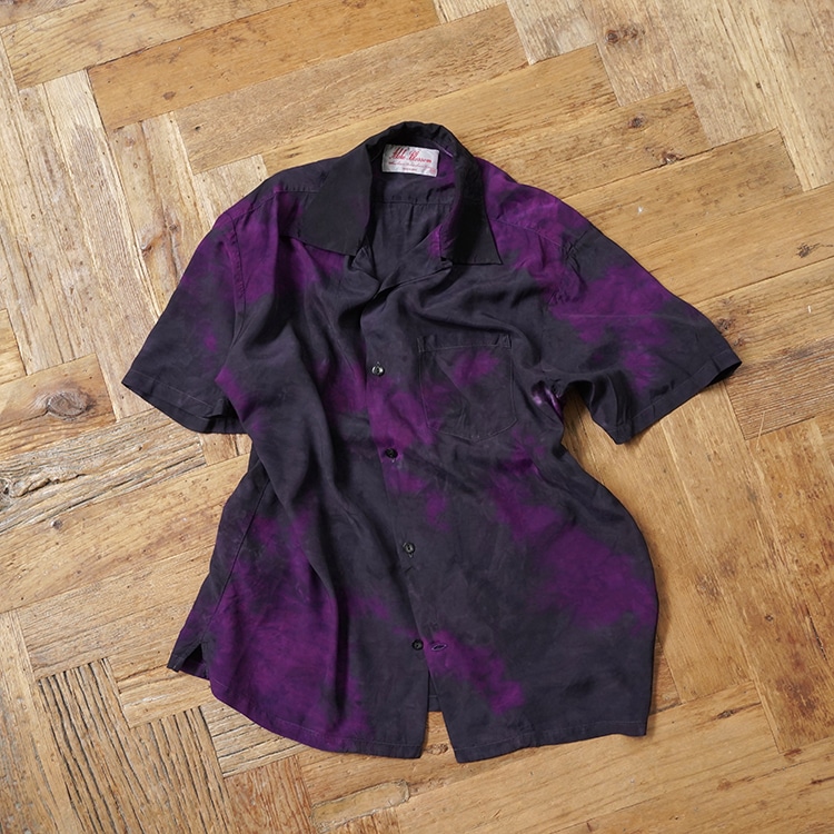 CHUSEN DYE SHIRTS / D.NAVY×PURPLE