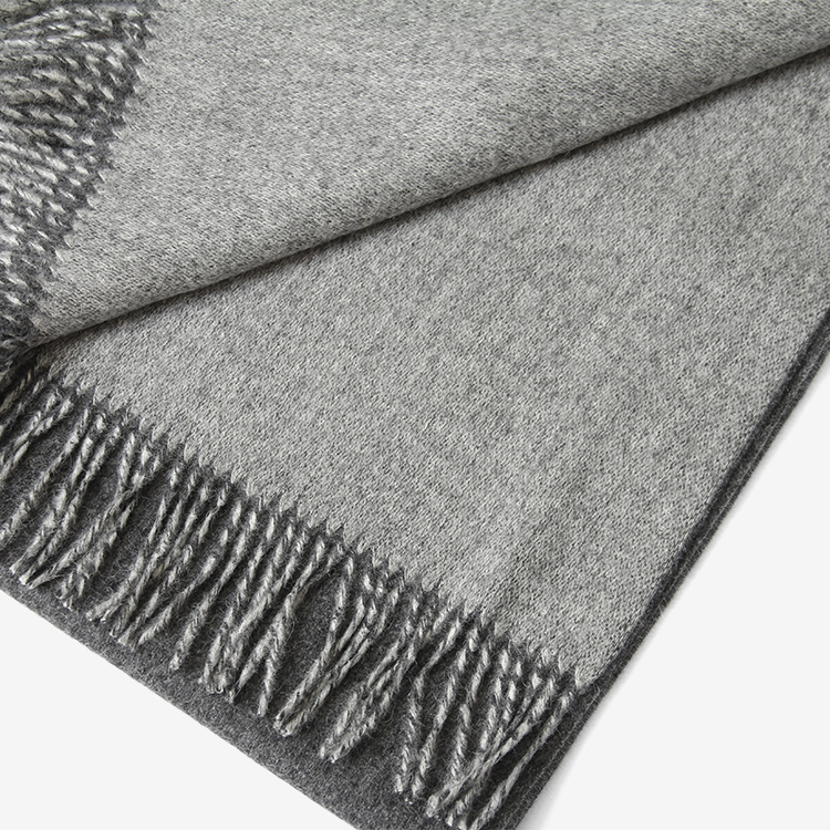 THE INOUE BROTHERS... / Two Color Large Brushed Stole