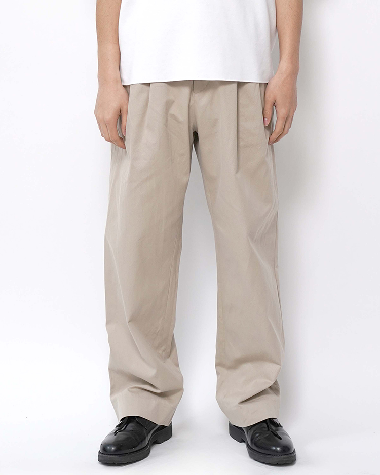 YAECA/CHINO PANTS / 2TUCK STRAIGHT