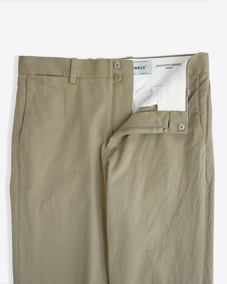 YAECA/CHINO PANTS / PIPED STEM