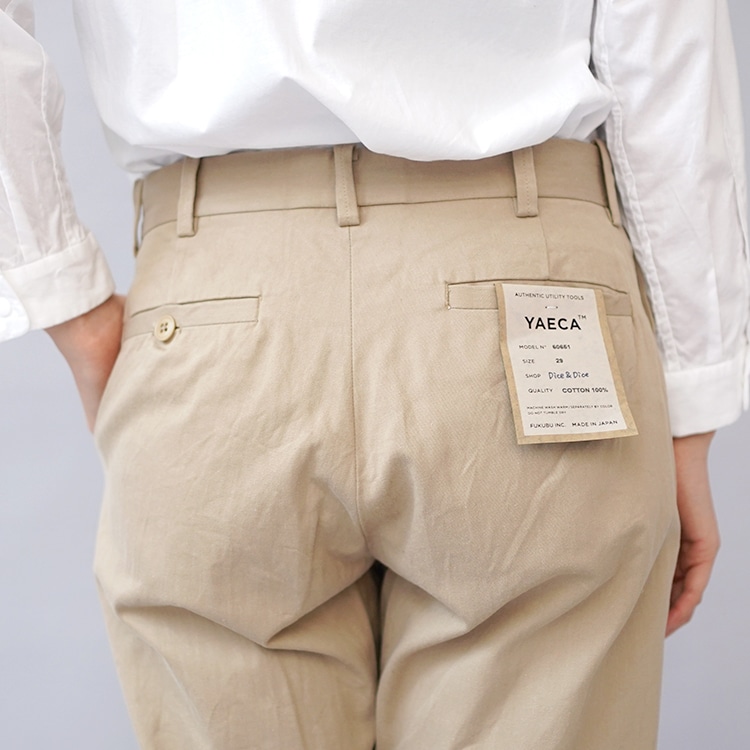 YAECA/CHINO PANTS / PIPED STEM