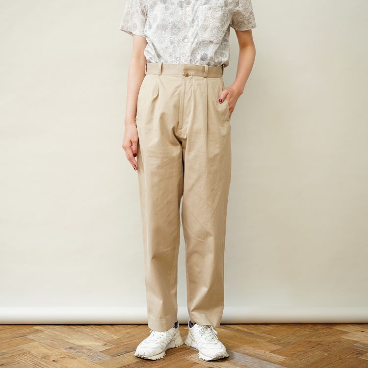 YAECA/CHINO PANTS / TUCK TAPERED