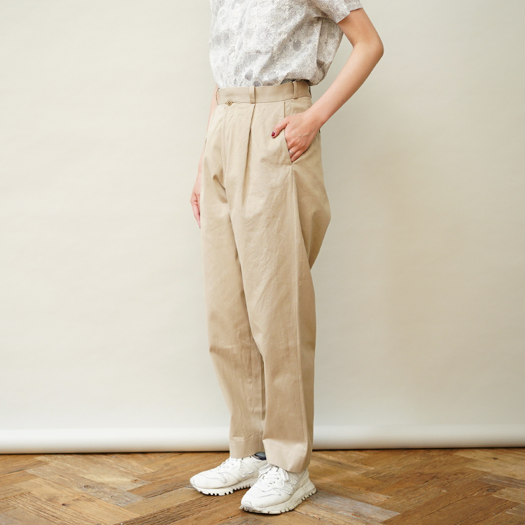 YAECA/CHINO PANTS / TUCK TAPERED