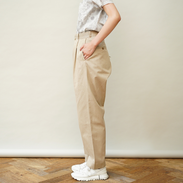 YAECA/CHINO PANTS / TUCK TAPERED