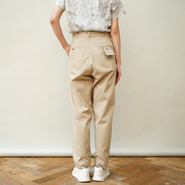 YAECA/CHINO PANTS / TUCK TAPERED