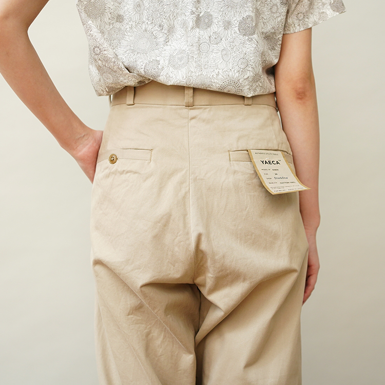 YAECA/CHINO PANTS / TUCK TAPERED