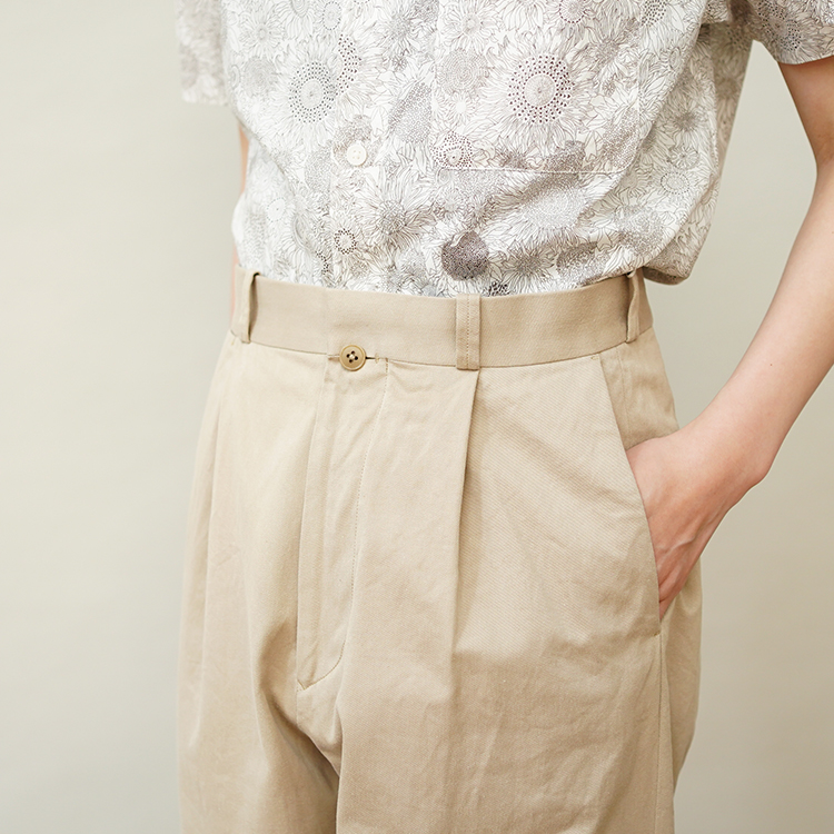 YAECA/CHINO PANTS / TUCK TAPERED