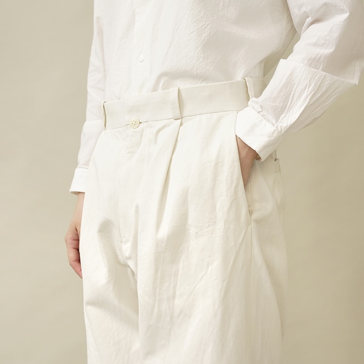 YAECA/CHINO PANTS / TUCK TAPERED