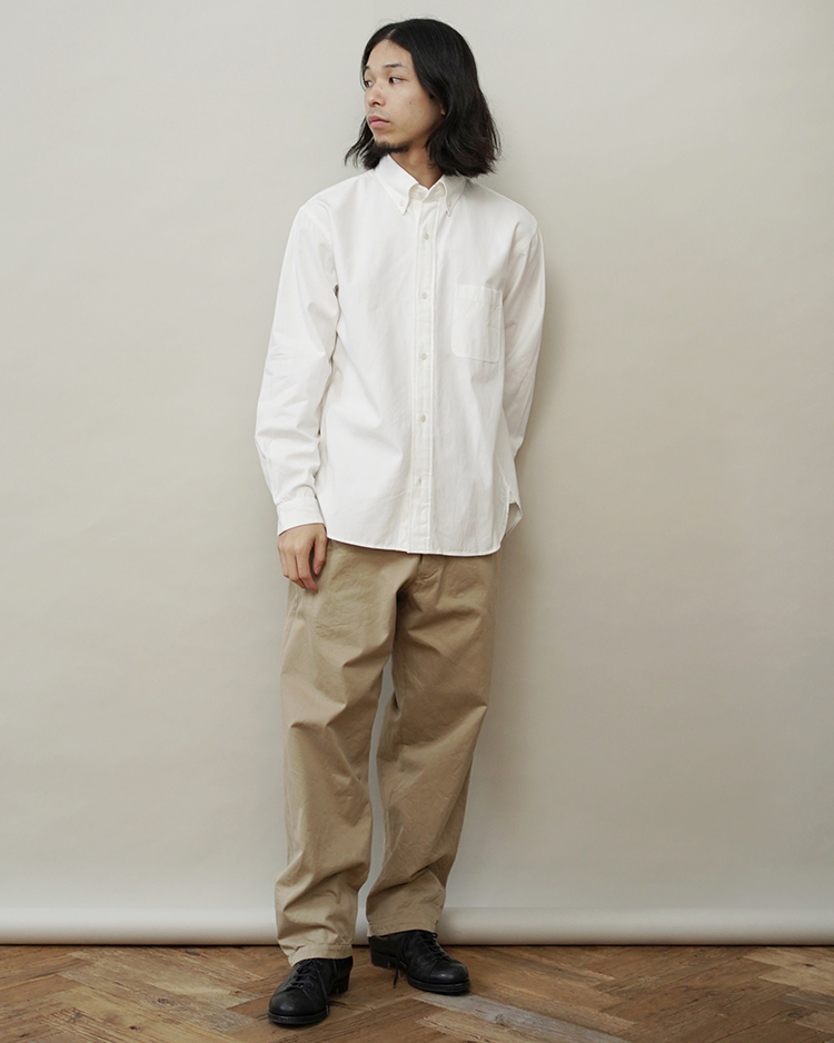 輝い YAECA チノパン chino Taperd pants-Tac cloth チノパン