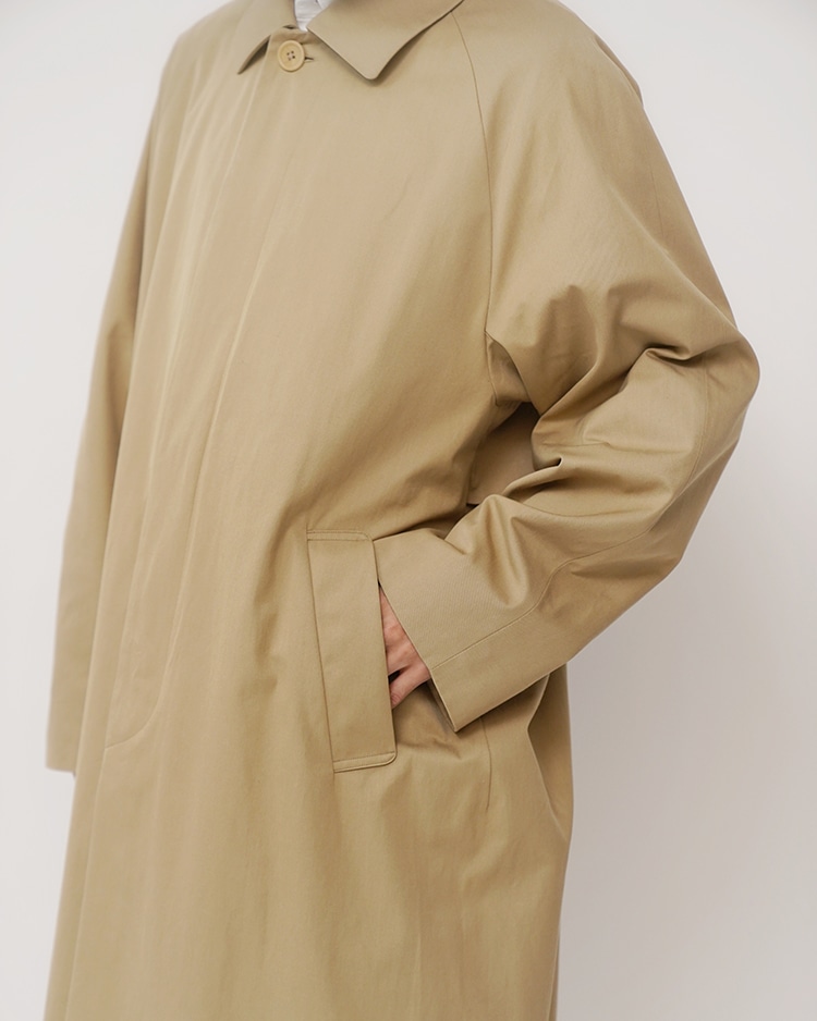 YAECA/SOUTIEN COLLAR COAT / LONG