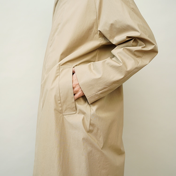 YAECA/SOUTIEN COLLAR COAT / LONG