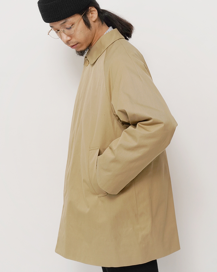 試着のみ！YAECA ステンカラーコート long KHAKI M＊