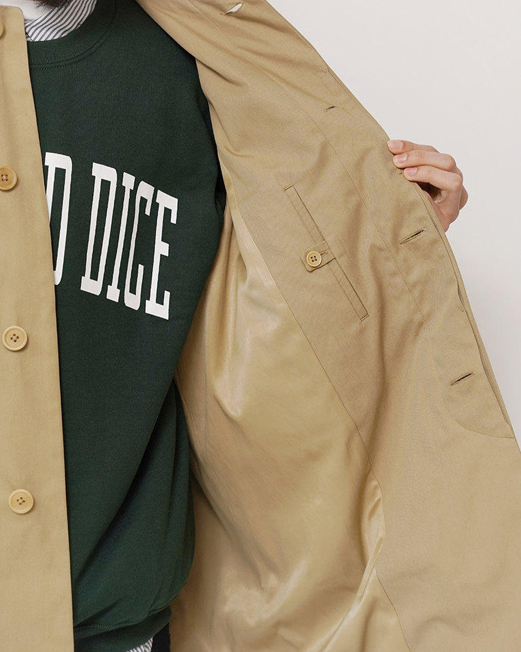 YAECA/SOUTIEN COLLAR COAT / SHORT