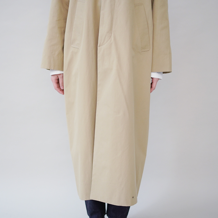 YAECA/SOUTIEN COLLAR COAT / LONG