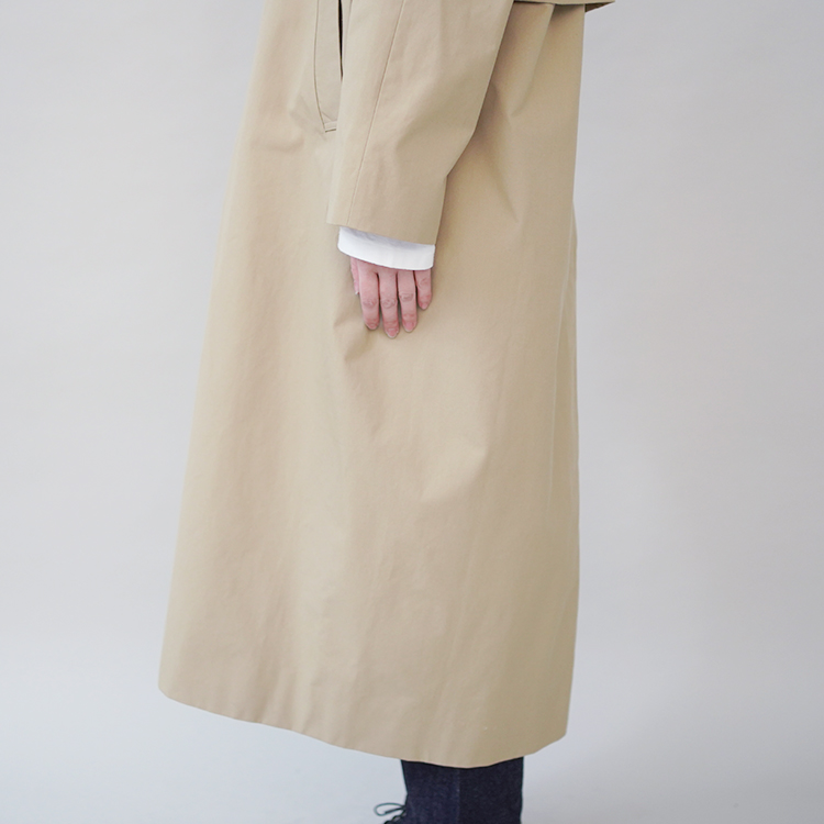 YAECA/SOUTIEN COLLAR COAT / LONG