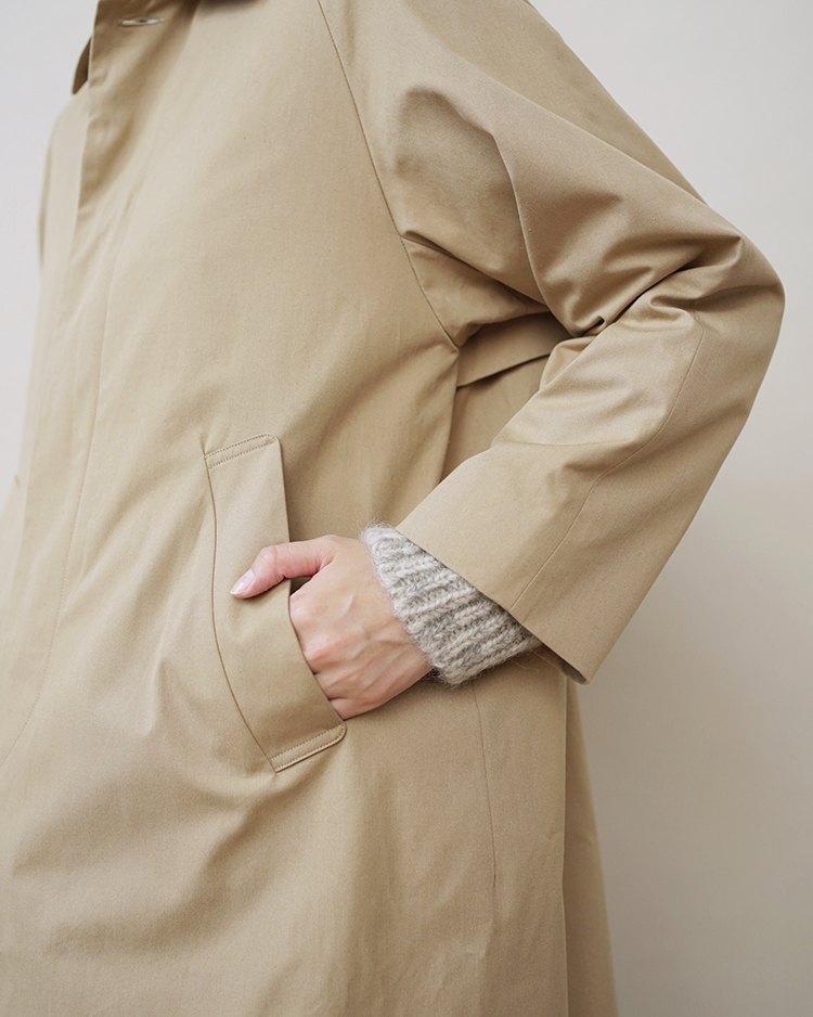 YAECA/SOUTIEN COLLAR COAT / STANDARD