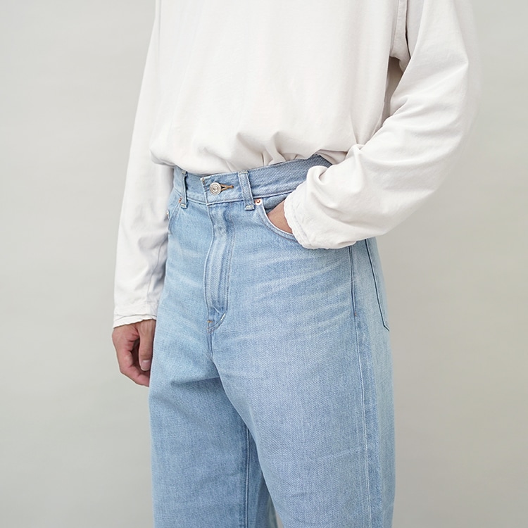 YAECA / WIDE CROPPED DENIM