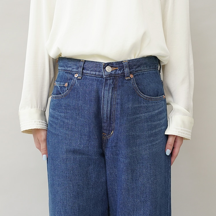 YAECA / WIDE CROPPED DENIM