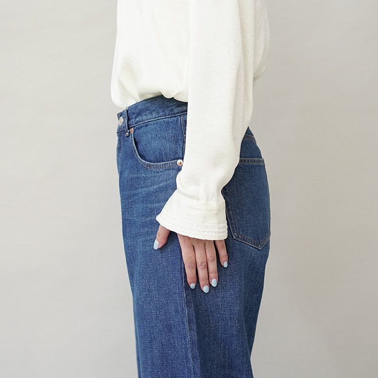 YAECA / WIDE CROPPED DENIM